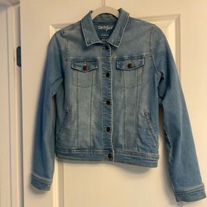 Cat & Jack youth girls denim jean jacket size XL  14-16